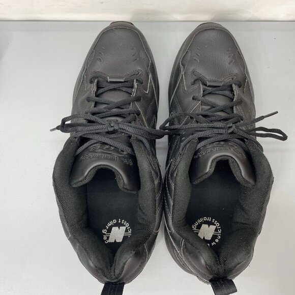 New Balance 608 Sneakers Shoes Training Athletic Comfort Leather Black Mens 13 - Picture 10 of 14